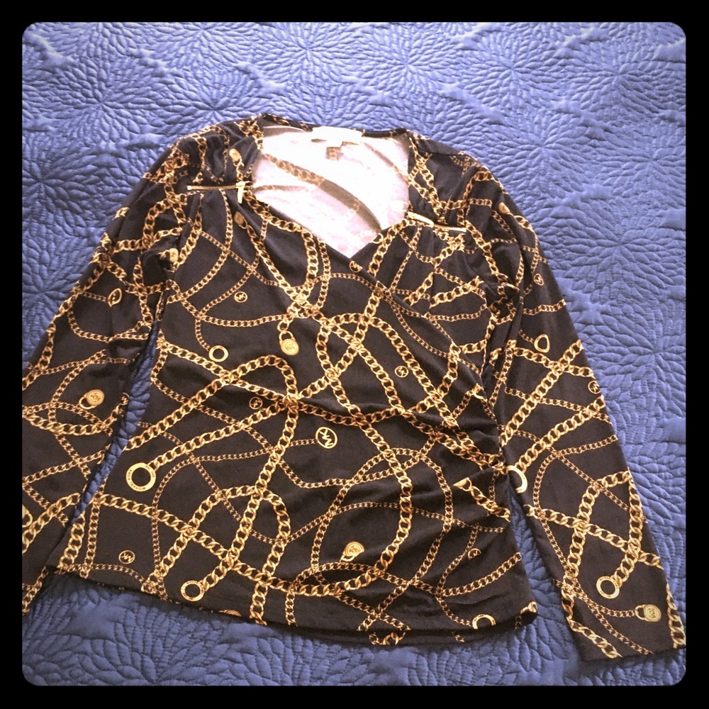 Michael Kors long sleeve top, size L